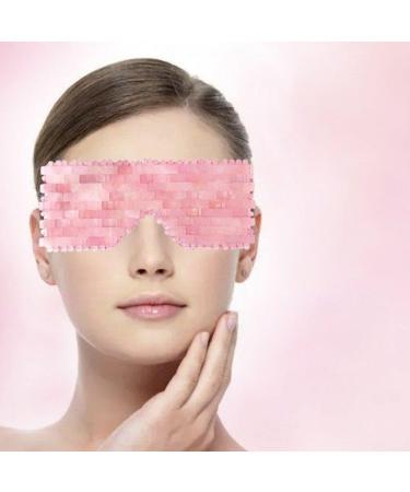 Rose Eye Mask Jade Eye Mask Natural Crystal Sleep Mask Relieve Fatigue Skin Care Face Beauty Tool - Buy Online on GoSupps.com