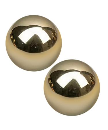 Magiclulu 2 pieces brass exercise ball metal handball hand exercise metal balls hand massage ball outdoor hand massage devices metal metal massage balls portable massage balls hand fitness balls