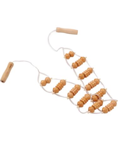 Premium Wooden Massage Roller - Back Massager Tool for Neck Legs & Body | Enhance Relaxation & Relieve Pain - Buy Online on GoSupps.com