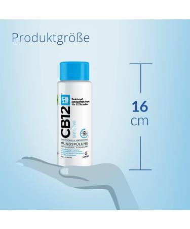 CB12 Sensitive Mouthwash for Sensitive Teeth - 12-Hour Freshness - 250ml & 500ml Packs - International Shipping - Buy Online on GoSupps.com