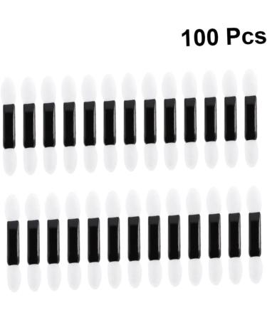 Housoutil 100pcs Sponge Eyeshadow Brush Eye Shadow Applicator Makeup Brush Miss Eye Shadow Stick Major M White - Buy Online on GoSupps.com