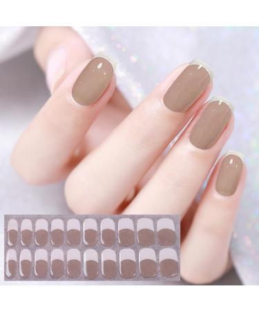 Ruarby Acrylic Press on Nails Almond Fake Nails Colorful Striped Glues on Nails False Nails Stick on Nails for Women Girls - Buy Online on GoSupps.com