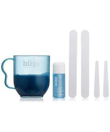Bliss At-Home Waxing Kit | Microwavable No-Strip Wax | Paraben & Cruelty Free | 5.3 fl oz 6 Piece Set
