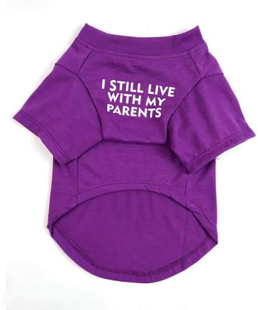 Junhouse Bulldog Clothes Pet Clothing Puppy T-shirt Spring Summer Soft Comfy Breathable Quick Dry Dog Outfit Pullover For Small Medium Large Puppy Dogs (L Purple) L Purple - Buy Online on GoSupps.com