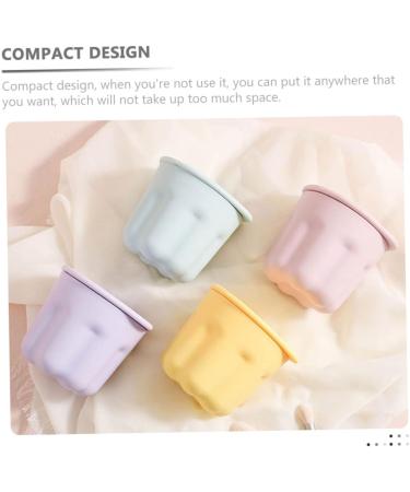 Housoutil 2 Sets Pp Washing Bowl Silicone Makeup Mat Silicone Brush Cleaning Pad Brush Cleaner Kit Makeup Tool Cleaner Beauty Brush Scrubber Bowl Beauty Tools Silica Gel Portable Washer 8.5x8CM As Shown - Buy Online on GoSupps.com