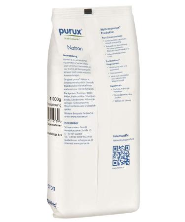Purux Baking Soda Powder 3kg - Food Grade Sustainably Packaged | Ideal for Baking & Cooking - Shop Internationally - Buy Online on GoSupps.com