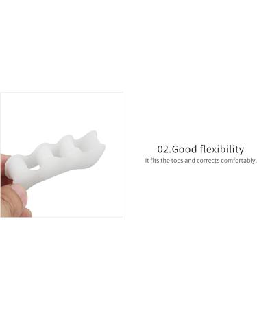 Silicone Toe Separators - 2 Pairs Gel Spacers for Bunion Corrector & Toe Straightener | Reduce Foot Pain & Improve Toe Alignment - Men & Women - Buy Online on GoSupps.com