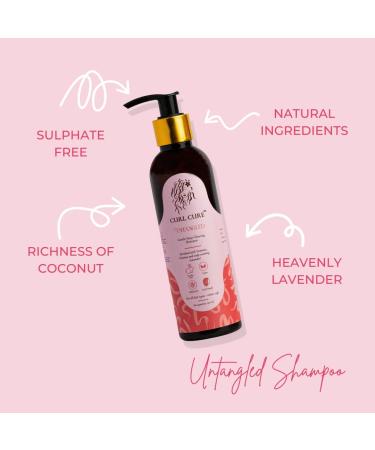 Gentle Cleansing Shampoo for Curly & Wavy Hair | Vitamin B5 Lavender Oil Coconut & More | Anti-Frizz & pH Balanced (200ml - Buy Online on GoSupps.com