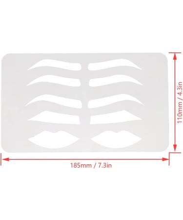  YUYTE Eyebrow Lip Stencil Eyebrow Lip Stencil Beginner Reusable Makeup Eyebrow Lip Template Microblading Supplies for Men Women Fits Eyebrow and Lip Shape for Easy Positione - Buy Online on GoSupps.com