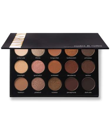 15 Nudes & Rudes Highly Pigmented Eyeshadow Palette | Professional Neutral Everyday Makeup - Shop Internationally - Buy Online on GoSupps.com