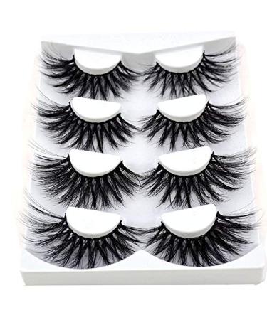4 Pairs of Soft Real Hair False Eyelashes - Thick & Long 3D Fiber #06 - International Shipping Available - Buy Online on GoSupps.com