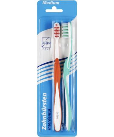 La Ligne Interdental Medium Toothbrushes - 2-Pack (5 Packs) | Premium Oral Care | International Shipping Available - Buy Online on GoSupps.com