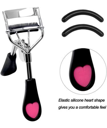 Jaywayne Women's Eyelash Curler with Built-in Comb Attachment - Professional Makeup Tool for Perfect Curl in Seconds, Black - Buy Online on GoSupps.com