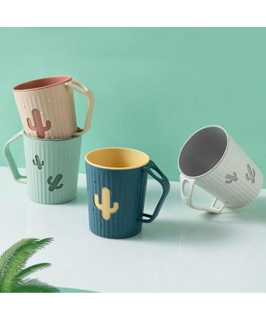 Awhale 2pcs Large Capacity 360ML Bathroom Mouthwash Cup Set in Green & Grey - Buy Online on GoSupps.com