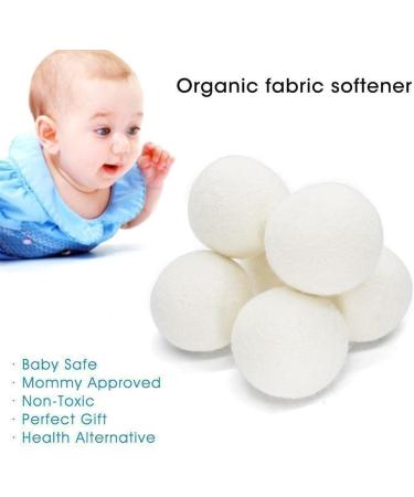 1Pcs Dryer Balls Natural Fabric Virgin Reusable Balls Dryer Wool Laundry Softener Dry Washing Kit Balls 6cm - Buy Online on GoSupps.com