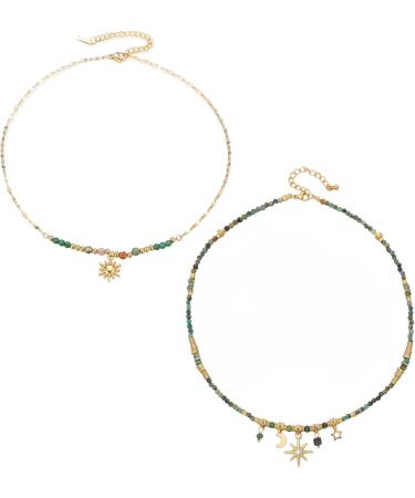 Oralgos Fashionable Metal Chain Necklace with Pearls & Sunflower - Perfect Gift for Parties & Everyday Wear - Buy Online on GoSupps.com