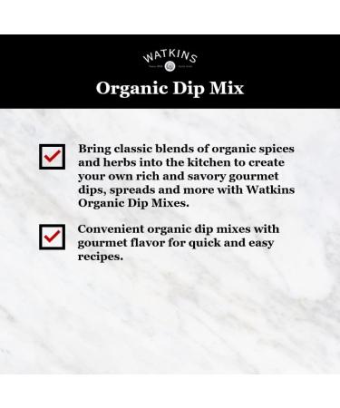 Watkins Organic Gourmet Ranch Dip Mix - 12 Packets of 0.71 oz | International Shipping Available - Buy Online on GoSupps.com