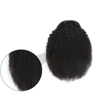 minkissy 1 Pc Curl Horse Tail Black Wigs Drawstring Hairpiece Wrap Curly Hair Extension Curly Ponytail Bun Curly Ponytail Extension Wavy Ponytail Extension Woman Real Hair Hairpin Braid 50.8X26cm As Shown C - Buy Online on GoSupps.com