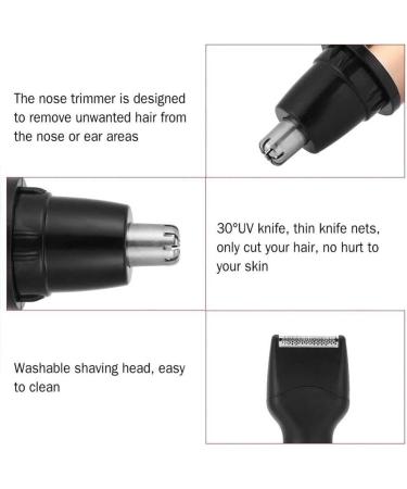 Professional Electric Nose Ear Hair Trimmer - Waterproof Mute Motor Easy to Use for Men & Women - Buy Online on GoSupps.com