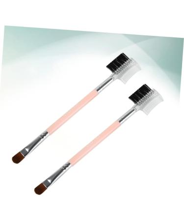 1 Eyebrow Comb Brush Duo Eyebrow Brush Eyelash Brush Professional Cosmetics Brush Concealer Brushes Eye Shadow Brush Double Ended Brow Brush Extend Portable Miss Pink - Buy Online on GoSupps.com