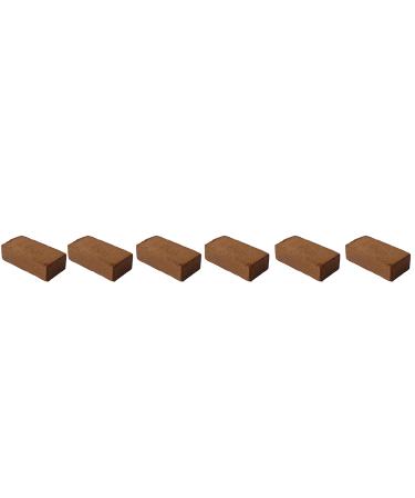 Novatool 6x Terrarium brick |48 liters |650g 20x5.5x10 |Fine substrate coconut in one litter |Aquaristics |Rabbits multi-pigs hamster litter cocos humus turtle earth beet earth for reptiles
