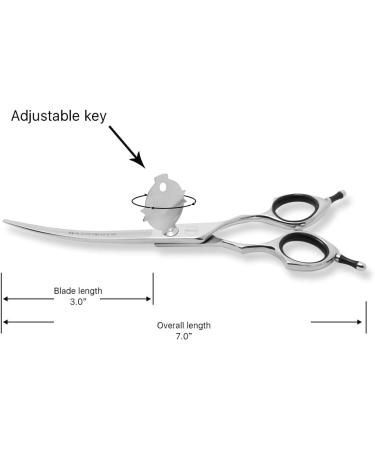 6.5 HASHIMOTO Curved Dog Grooming Scissors - Professional Groomer Design - Buy Online on GoSupps.com