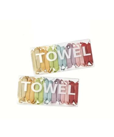 Disposable compressed towel tablets (14 pack) white