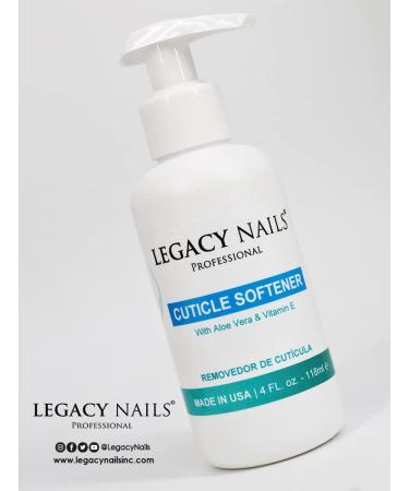 Legacy Nails Professional Cream Cuticle Softener 4 FL OZ - Nourishes & Softens Cuticles Gentle Formula Avoids Fast Growth - Shop Now - Buy Online on GoSupps.com