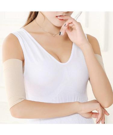 Arm Slimming Shaper Wrap - Upper Arm Compression Sleeve for Flabby Arms - 1 Pair Khaki - Buy Online on GoSupps.com