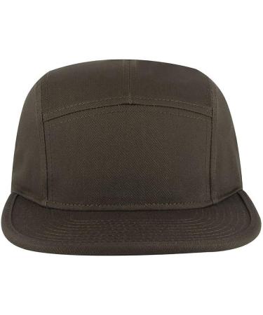 Ashe Fane Dark Grey Camper Hat | Superior Cotton Twill | Adjustable 5 Panel Square Flat Visor - Buy Online on GoSupps.com
