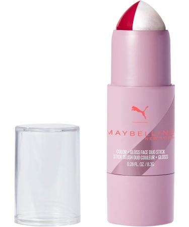 Maybelline New York Dual Use Face Stick: Blush and Highlighter Limited Edition Puma Collection Creamy and Lightweight Formula 07 Hustle Burn - Buy Online on GoSupps.com