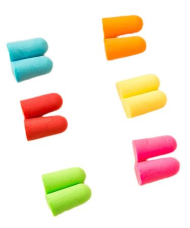 BOYS 6 Pairs Ear Plugs Sleeping Hearing Protection Plugs Colorful Sleep Ear Plugs Sleeping Ear Plugs Children (Colorful)