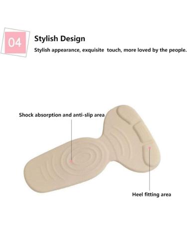 Back Heel Protector Gel Inserts - Anti-Slip Shoe Grips for Women (3 Pairs) - Buy Online on GoSupps.com