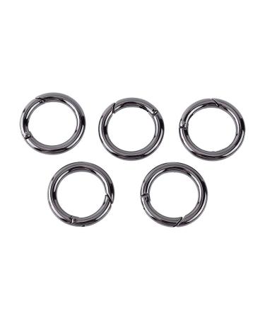 Yosoo Health Gear EDC Ring buckle locking carabiner 5PCs Zinclegation round carabiner spring snapp clips hook keychain key ring buckle