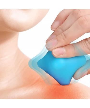Fomiyes Neck Massage Ball - Silicone Myofascial Release & Muscle Node Massage Gauge | Handheld Fitness Massage Tool | International Shipping Available - Buy Online on GoSupps.com