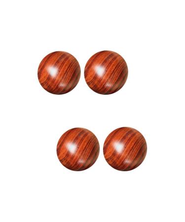 Healeeved 4 Pieces Massage Massage Ball Massage Balls For the Hands Hand Massage Exercise Fitness Decorative Wood Hand Balls Train Triggerpunkt Massage device Reinforcement Foot sole