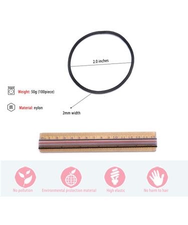 ChuckSss 100pcs Multicolor Elastic Hair Bands for Thick Curly Hair - Best for Heavy Hair International Shipping - Buy Online on GoSupps.com
