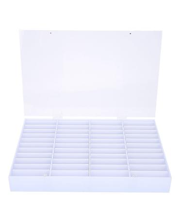 Nail Tips Storage Box Transparent Empty Nail Art Decoration Container Fake Display Case for Home Nail Salon