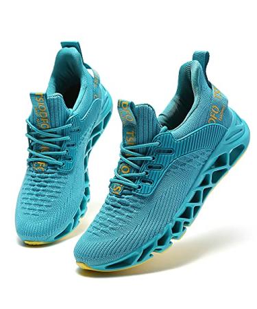 SKDOIUL Women's Athletic Tennis Walking Shoes Fashion Sport Running Sneakers 9.5 A069 Lake Blue