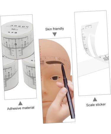 DOITOOL 1 Roll Disposable Ruler Sticker Eyebrow Positioning Ruler Eyebrow Scale Ruler Make up Woman - Buy Online on GoSupps.com