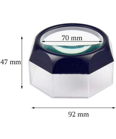 Glass with Light 5X Glass Desktop Glass Mini Lens Old Man Reading Portable Optical Glass Stamp Coin Recognition 2X 4X 25x Lightweight Handheld Glass Good Times - Buy Online on GoSupps.com