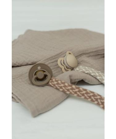 BIBS Supreme Pacifier 2-Pack | BPA-Free Silicone | Symmetrical Nipple | Made in Denmark | 6-18 Months | Sand/Iron - Shop Now! - Buy Online on GoSupps.com