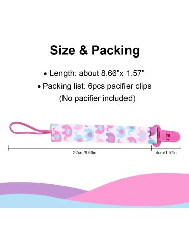 Yateicbc Baby Pacifier Chain for Boys - 6 BPA-Free Fabric Bands Essential Newborn Dental Toys & Nucky Chain - Buy Online on GoSupps.com