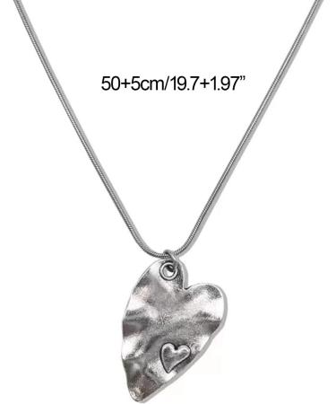 Oralgo Heart Follower Necklace - Titanium Steel Choker & Love Trailer Jewelry | Perfect Gift for Women - B Black Rope Model - Buy Online on GoSupps.com
