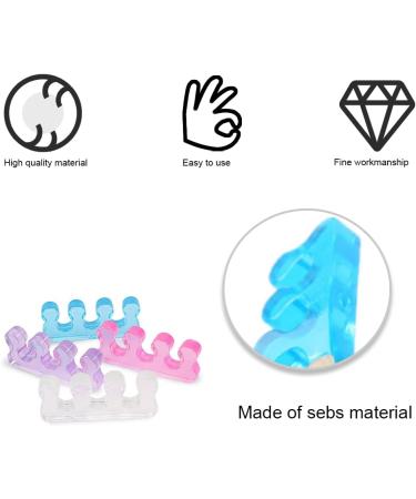 YUANHONGJIAN 4 Pairs Gel Toe Separator for Pedicure & Manicure - Toe Stretcher & Spacer for Men and Women - Buy Online on GoSupps.com