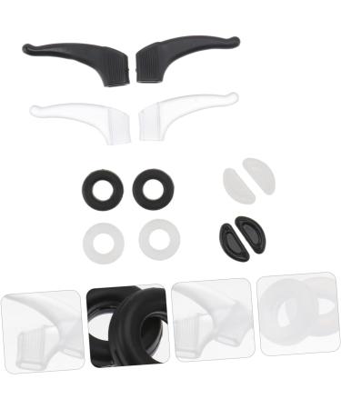 Minkissy 3 Set Anti-Slip Silicone Glasses Covers & Hooks - Black & White Ear Accessories for Students | Optimized Comfort & Fit - Buy Online on GoSupps.com