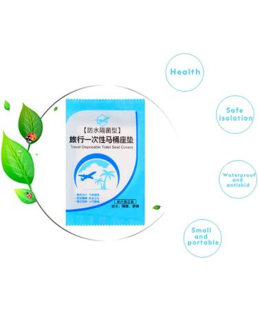 EGV-50 Pcs Disposable Plastic Toilet Seat Covers for Baby & Pregnant Women | Waterproof WC Cushion in Independent Packaging - Ideal for Travel - Buy Online on GoSupps.com