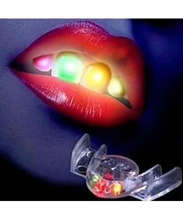 LED Flashing Mouth Teeth Guard Light Up Teeth Glow in The Dark LED Party Light Up Toys Flashing Flash Brace Mouth Guard Piece Glow Party Supplies (01) - Buy Online on GoSupps.com