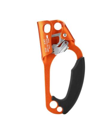 TBET Handad clamp ascender rope clamp climbing right hand ascender climbing hand climbing handle on the right for 8mm-13mm rope right-handed climbing equipment green/orange/gray