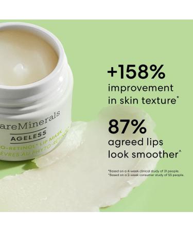 bareMinerals Ageless Phyto-Retinol Lip Mask - Vegan Leave-On Lip Sleeping Mask with Plant-Based Retinol & Hyaluronic Acid - International Shipping Available - Buy Online on GoSupps.com